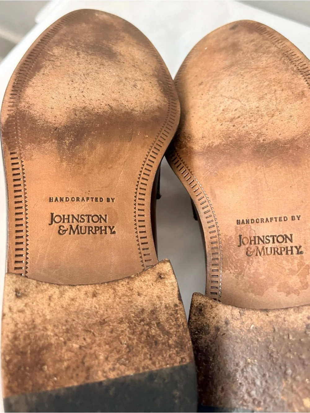 : Johnston & Murphy Italian Leather Tassel Loafers 8.5 M